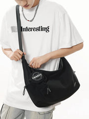 Crossbody Bag For Boys, Trendy Brand, Casual Commuting Shoulder Bag For Women, 2025 New Functional Cycling Messenger Bag, Men'S Backpack