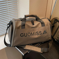 Waterproof Travel Duffel Bag with Shoe Compartment and Wet/Dry Separation Large Capacity Weekender Bag and Gym Pack for Men and Women