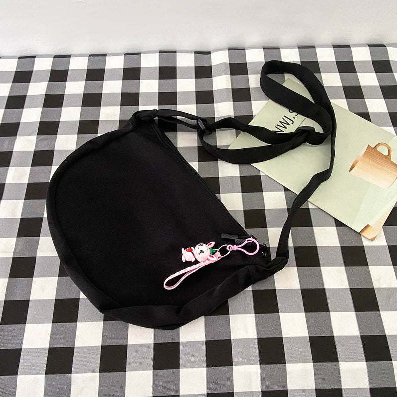 Durable Canvas Messenger Bag - Versatile Multi-Pocket Sling Bag for Students & Daily Commute