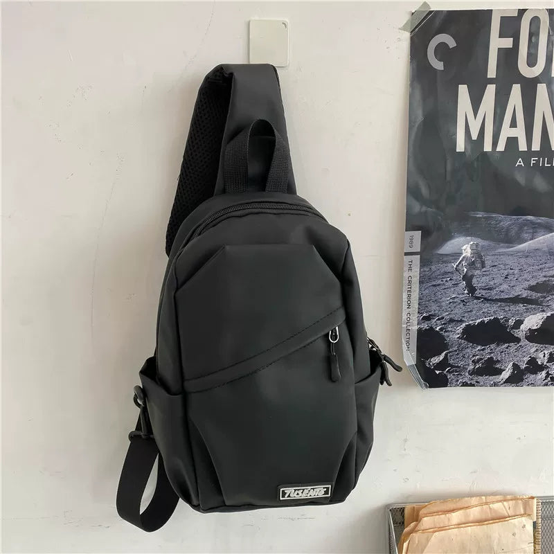 Minimalist Urban Sling Bag - Large Capacity Water-Resistant Crossbody Chest Pack for Men & Boys