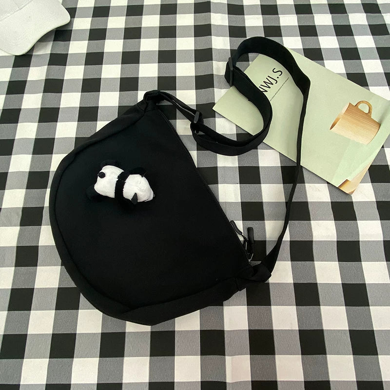 Durable Canvas Messenger Bag - Versatile Multi-Pocket Sling Bag for Students & Daily Commute