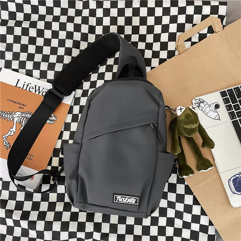Minimalist Urban Sling Bag - Large Capacity Water-Resistant Crossbody Chest Pack for Men & Boys