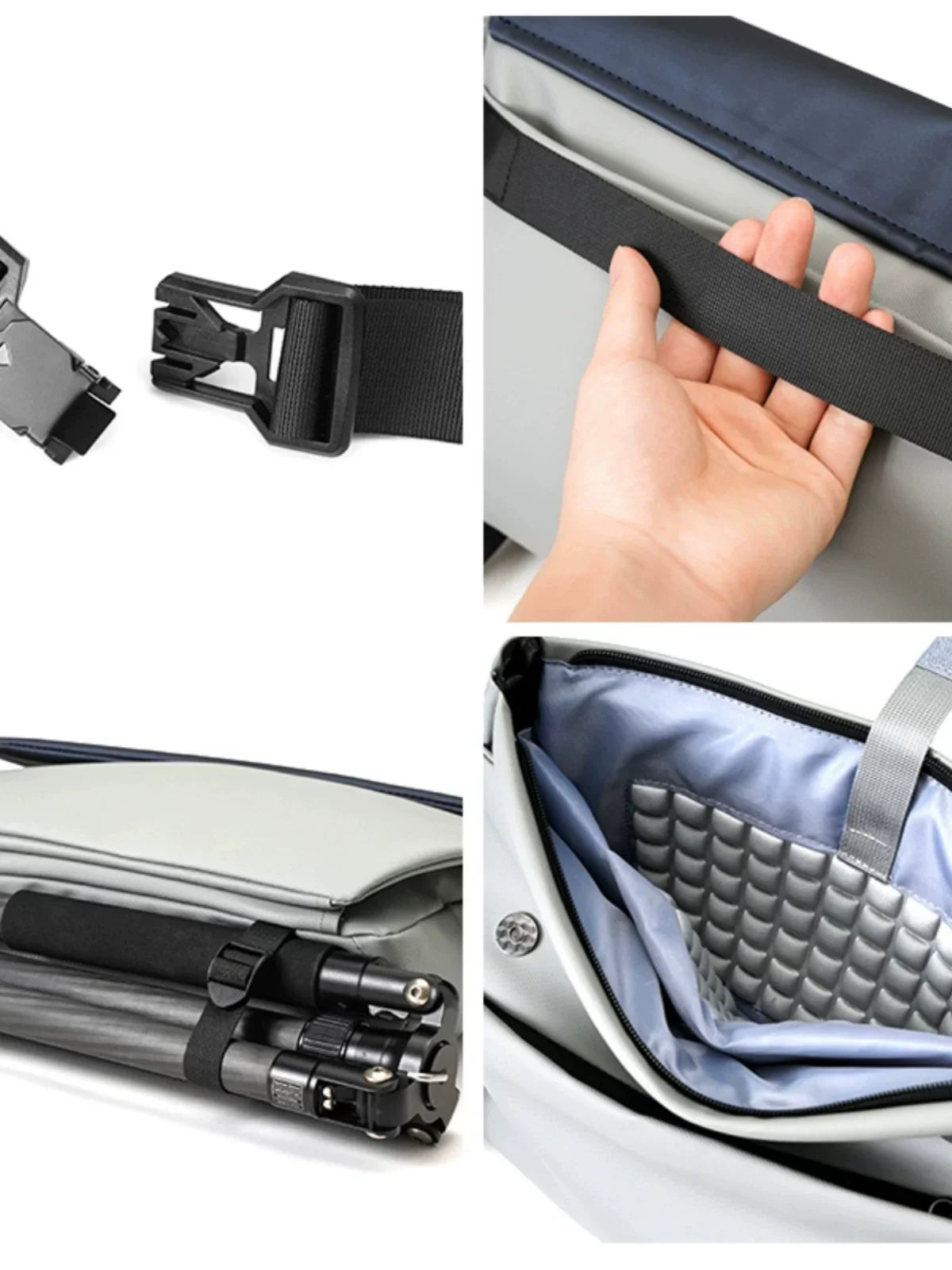 Water-Resistant Technical Messenger Bag - Large Capacity Urban Sling for Cycling, Commuting & Motorcycling