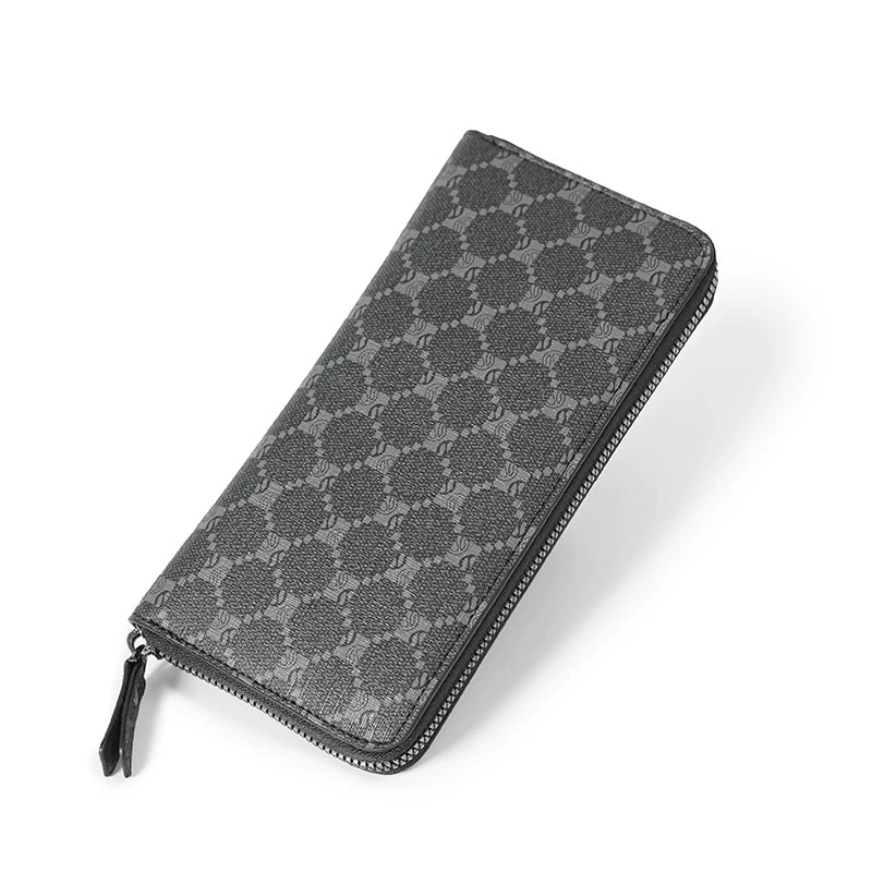 Plaid Long Wallet: Multi-Card Phone Bag & Large Capacity Clutch with Zippered Coin Purse
