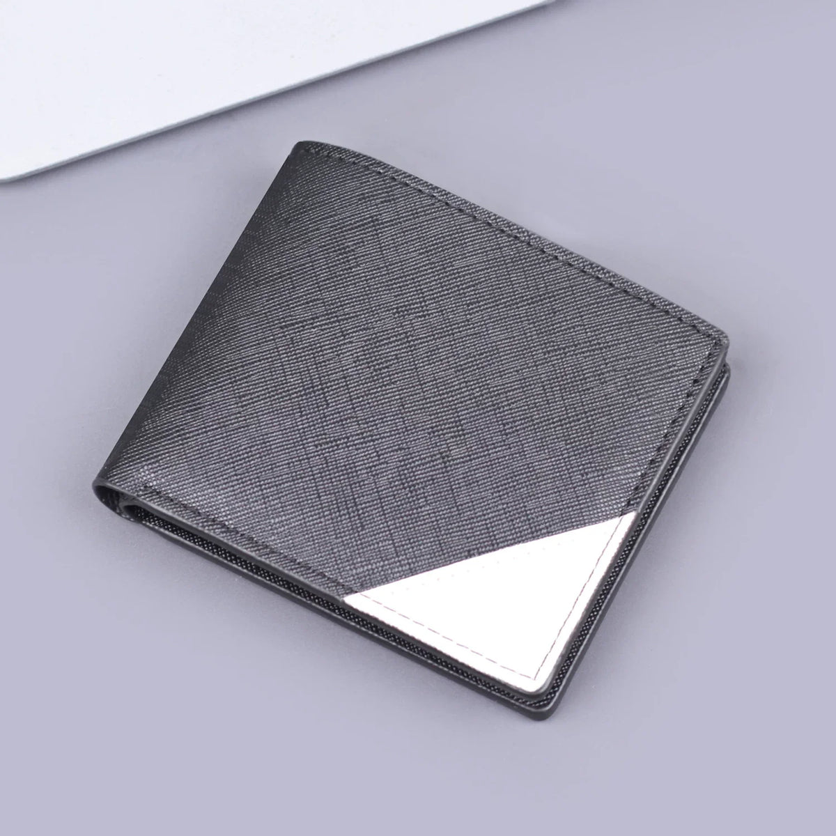 Men’s Retro Bifold Wallet - Slim Multi-Card Slot Business Billfold - Genuine Leather Texture Casual Purse for Professionals & Students