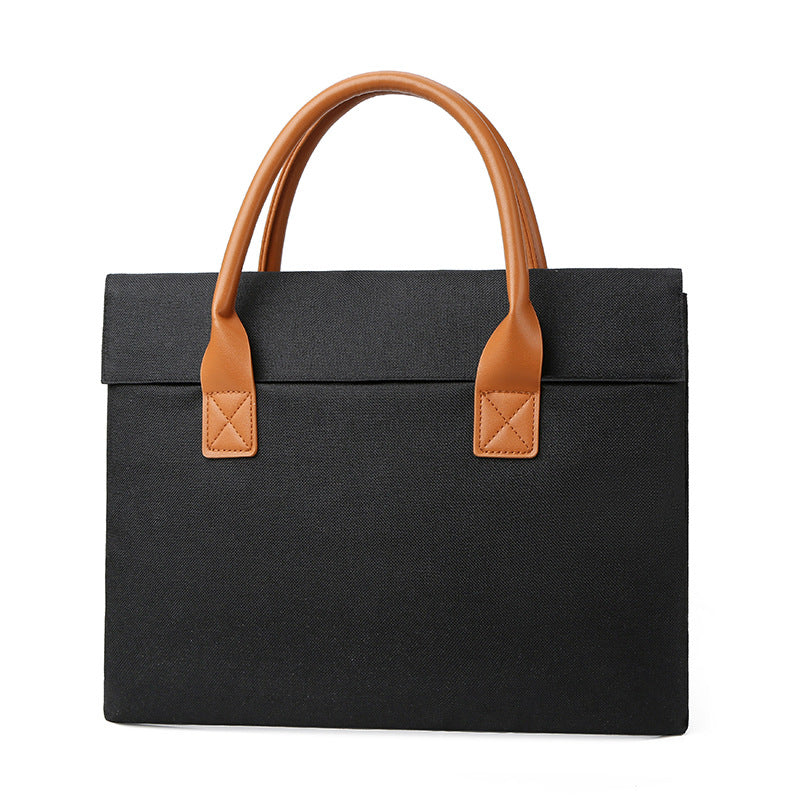 Cross-Border New Fashion Laptop Bag Business 15.6 Laptop Bag Light And Simple Men'S Briefcase