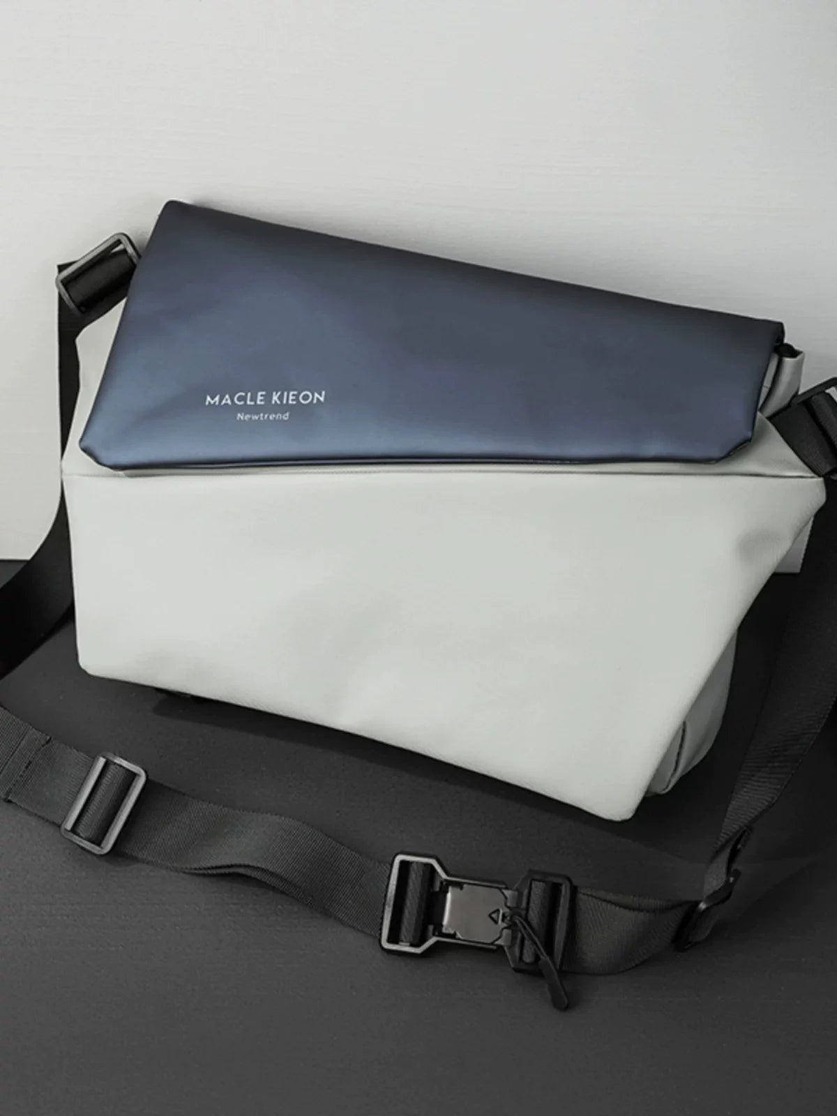 Water-Resistant Technical Messenger Bag - Large Capacity Urban Sling for Cycling, Commuting & Motorcycling