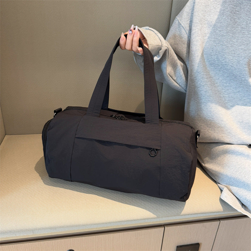 Water-Resistant Large Duffel Bag - Spacious Travel Tote with Shoe Compartment for Gym, Yoga, and Weekend Getaways