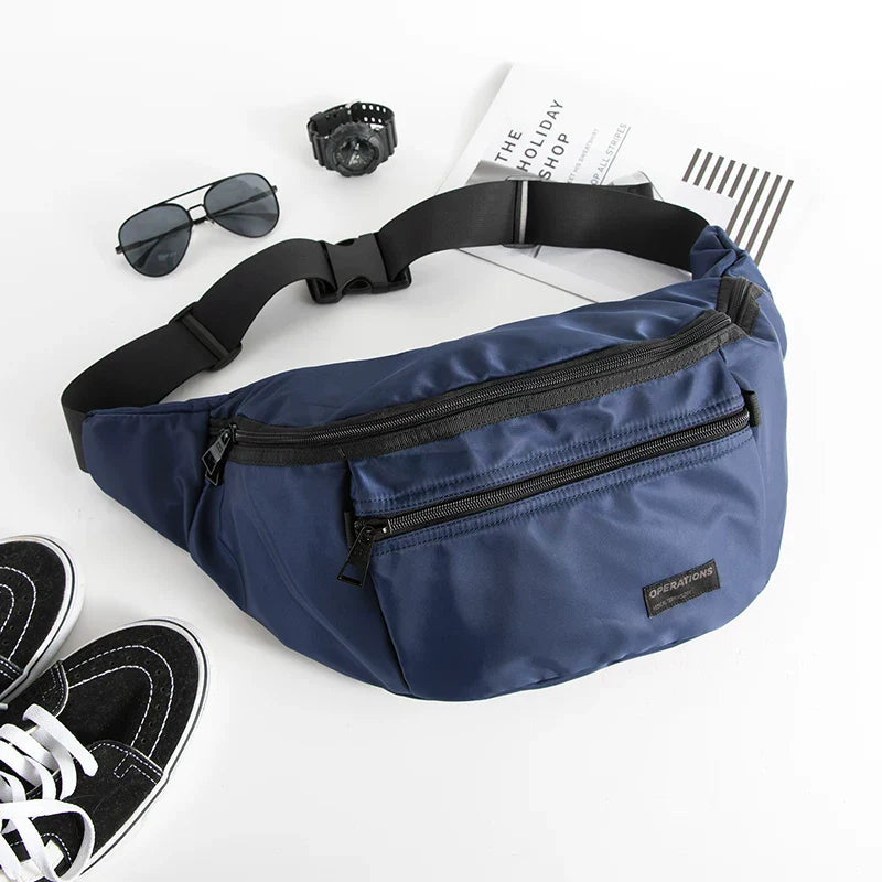 Waterproof Men’s Sling Bag - Large Capacity Tactical Chest Pack for Cycling, Travel & Urban Streetwear