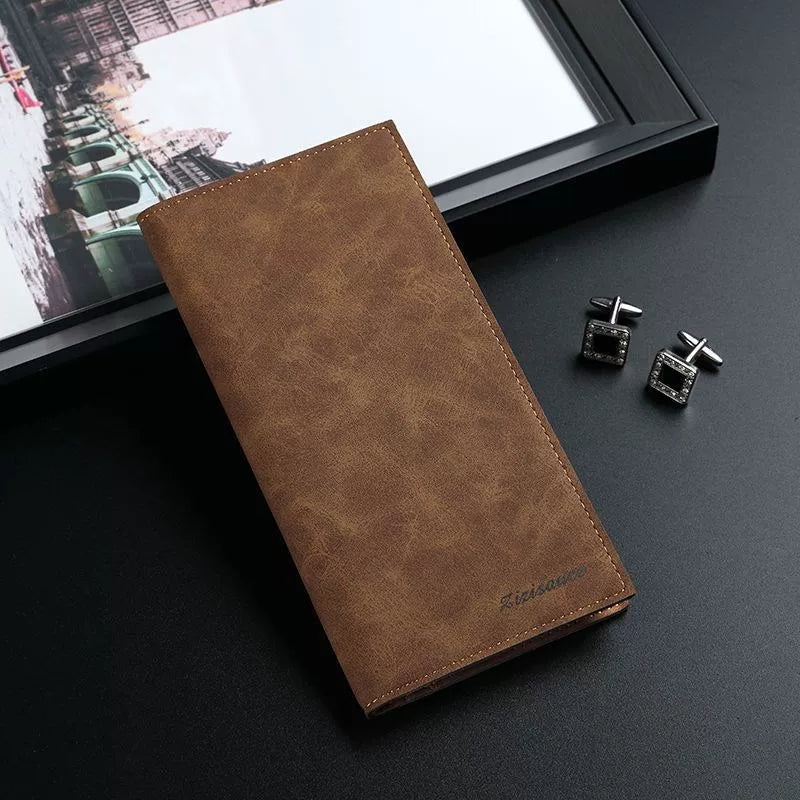 Minimalist Japanese Canvas Slim Wallet - Ultra-Thin Men's Card Holder - Niche Aesthetic Youth Bifold for Travel & Everyday Carry