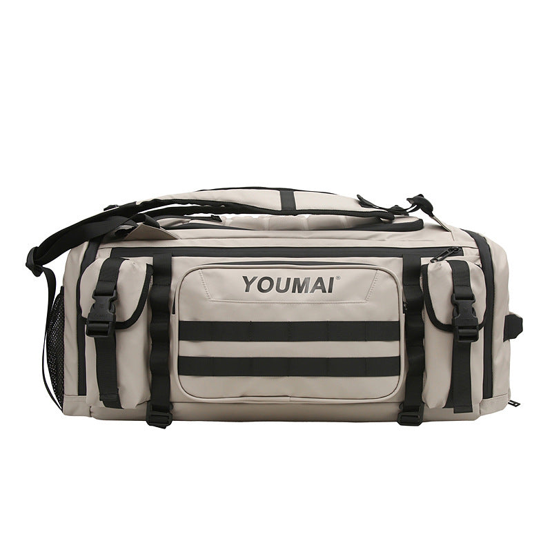 Extra-Large 45L Travel Backpack with Shoe Compartment - Water-Resistant Sports Duffel for Basketball, Fitness, and Weekend Business Trips