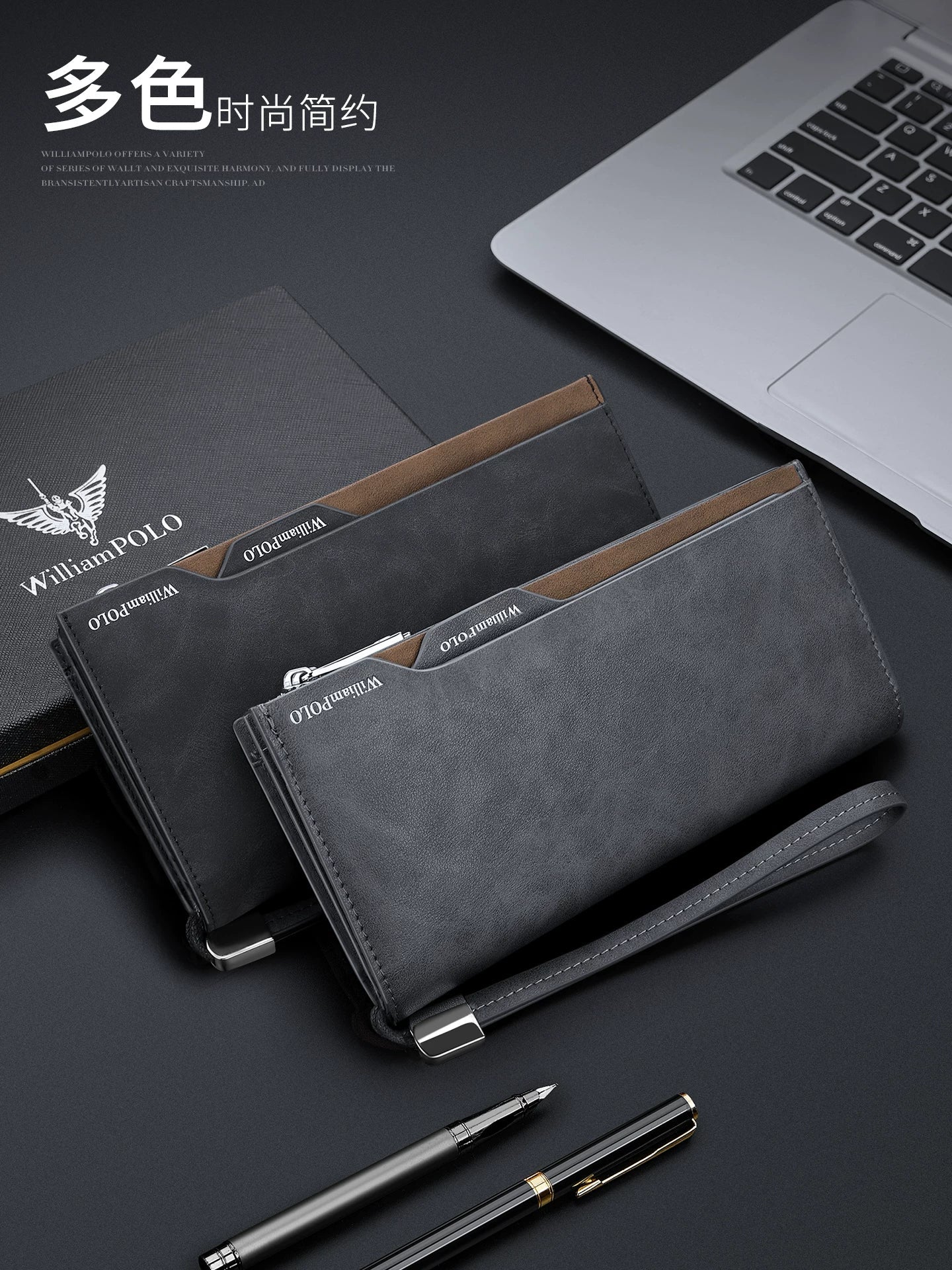 Emperor Paul Executive Men's Long Wallet: Multi-Slot Card Holder & Driver's License Clutch – Premium Gift for Husband & Boyfriend