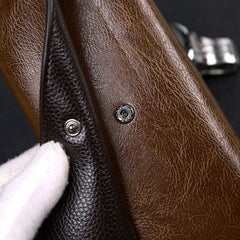 RFID Blocking Men's Long Wallet Slim Card Organizer Premium Textured Leather Travel Clutch for Business & Daily Use