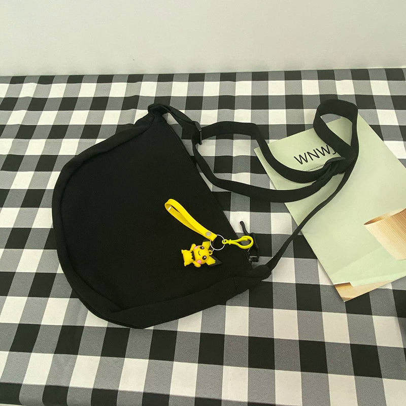 Durable Canvas Messenger Bag - Versatile Multi-Pocket Sling Bag for Students & Daily Commute