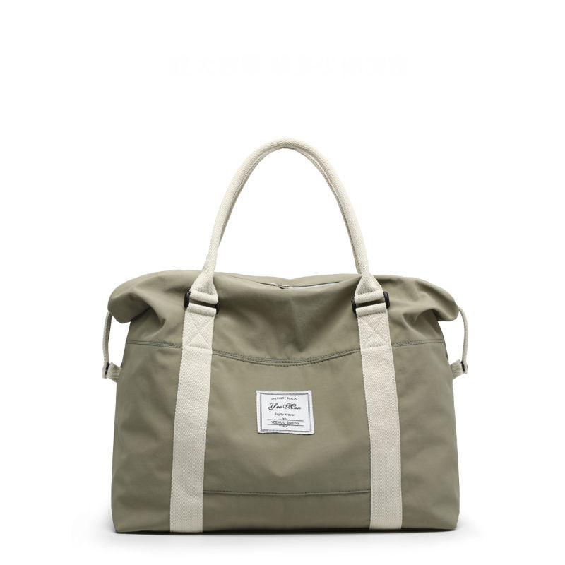 Water-Resistant Weekender Bag with Shoe Compartment - Large Capacity Travel Duffel for Business, Gym, and Maternity Hospital Stays