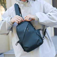 Water-Repellent Multifunctional Sling Bag - Compact Urban Chest Pack & Casual Sports Crossbody for Men