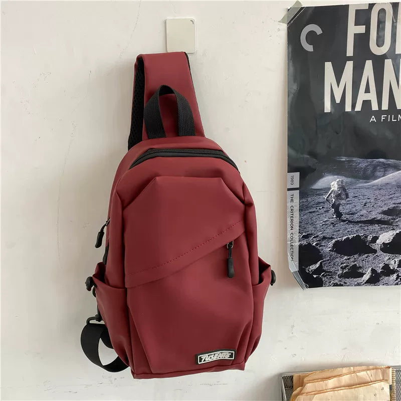 Minimalist Urban Sling Bag - Large Capacity Water-Resistant Crossbody Chest Pack for Men & Boys