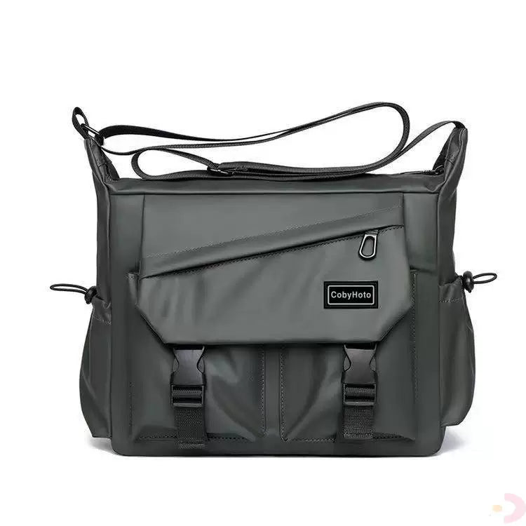 Large Capacity Canvas Messenger Bag - Rugged Workwear Postman Sling for Students & Office Commuting