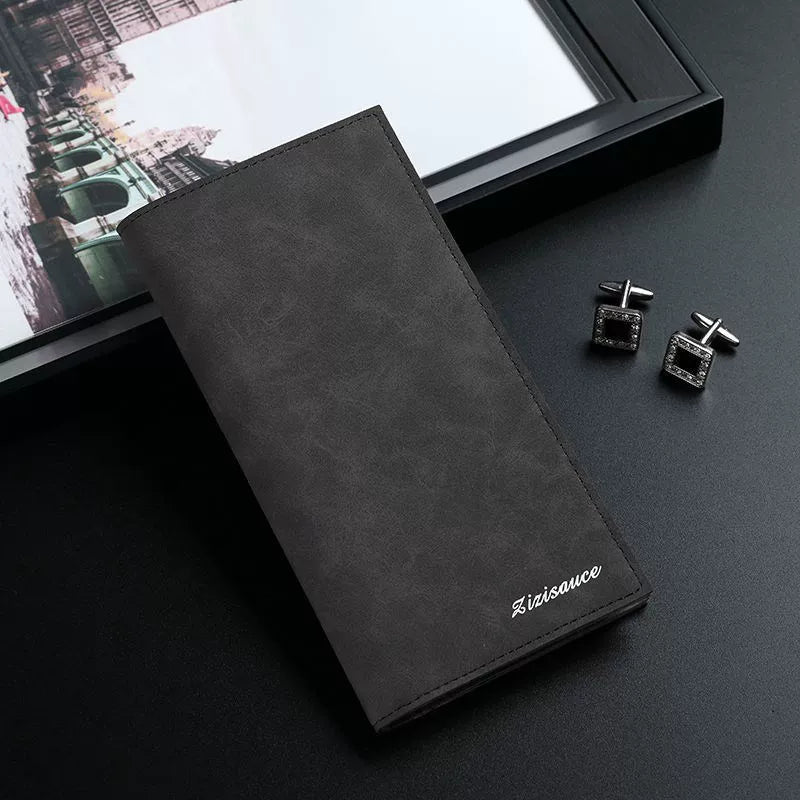 Minimalist Japanese Canvas Slim Wallet - Ultra-Thin Men's Card Holder - Niche Aesthetic Youth Bifold for Travel & Everyday Carry