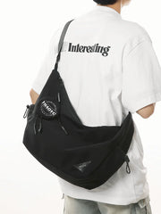 Crossbody Bag For Boys, Trendy Brand, Casual Commuting Shoulder Bag For Women, 2025 New Functional Cycling Messenger Bag, Men'S Backpack