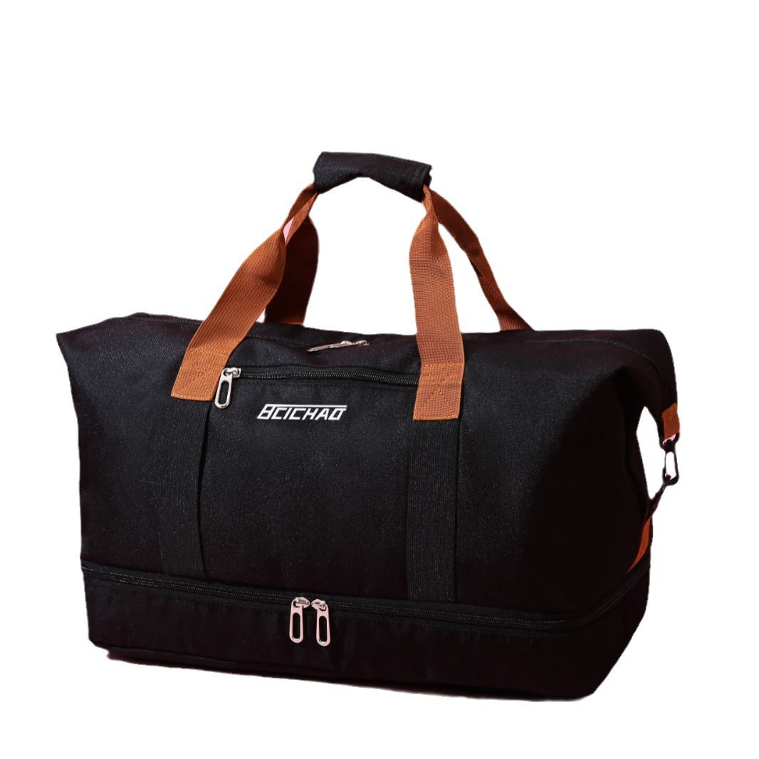 Water-Resistant Weekender Bag with Shoe Compartment - Large Capacity Travel Duffel for Business Trips, Gym, and Carry-On Boarding