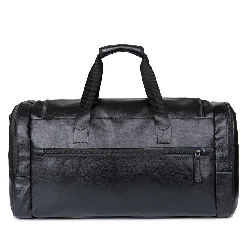Water-Resistant Large Capacity Travel Duffel - 50L Weekender Bag with Shoe Compartment for Business, Gym, and Student Travel