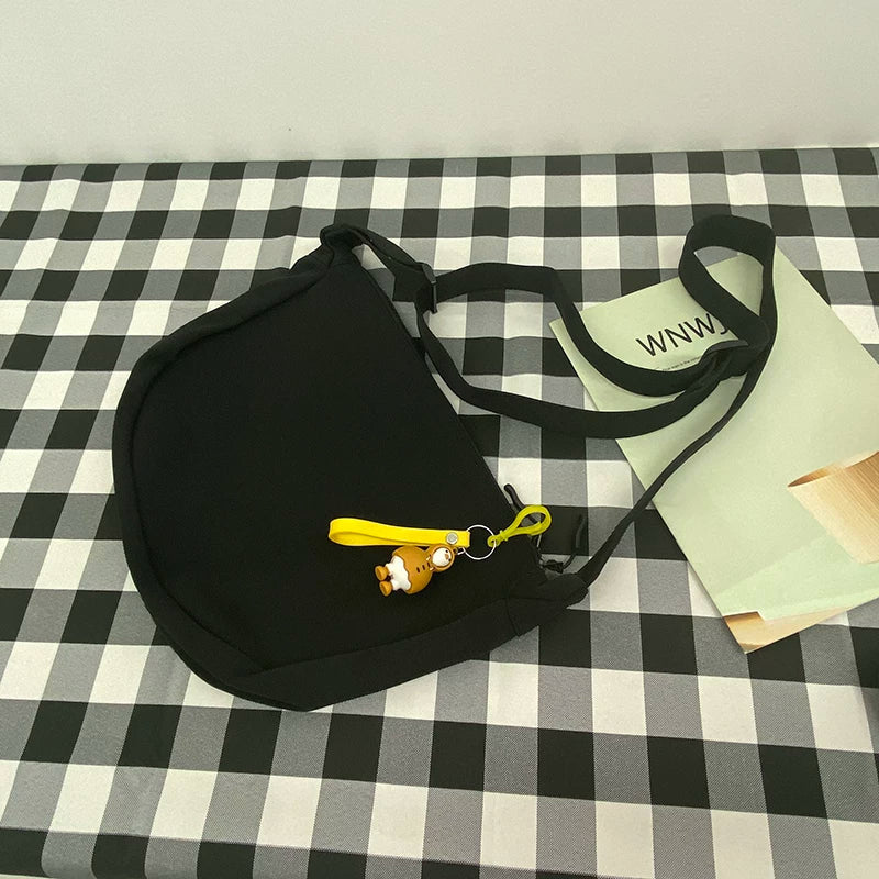 Durable Canvas Messenger Bag - Versatile Multi-Pocket Sling Bag for Students & Daily Commute