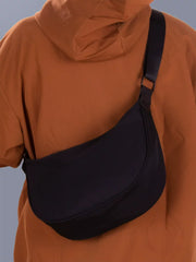 Large Capacity Oxford Cloth "Dumpling" Crossbody Bag - Minimalist Casual Shoulder Sling for Men & Boys