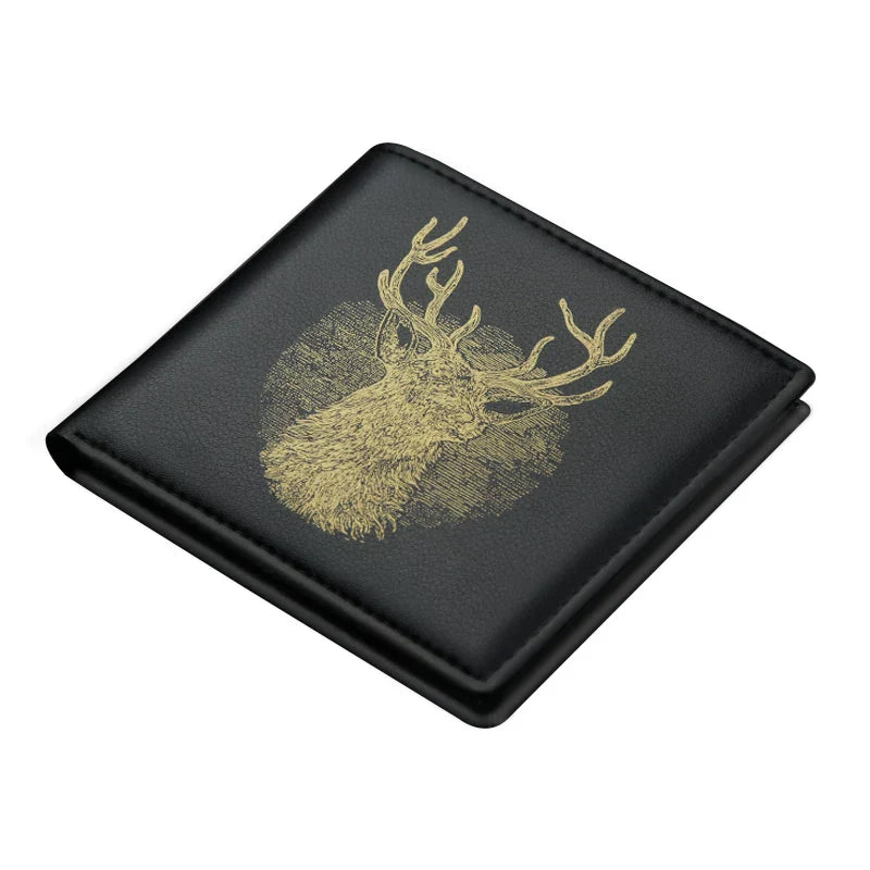 Minimalist Student Bifold: Trendy Korean-Style Slim Wallet for Young Men (Available in Horizontal & Vertical Styles)