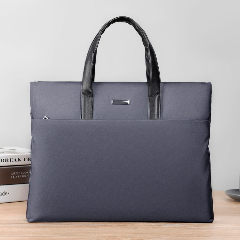 Professional 3-in-1 Oxford Business Briefcase — Multi-Functional Men's Conference Handbag — Waterproof Shoulder Crossbody Backpack for Travel & Office