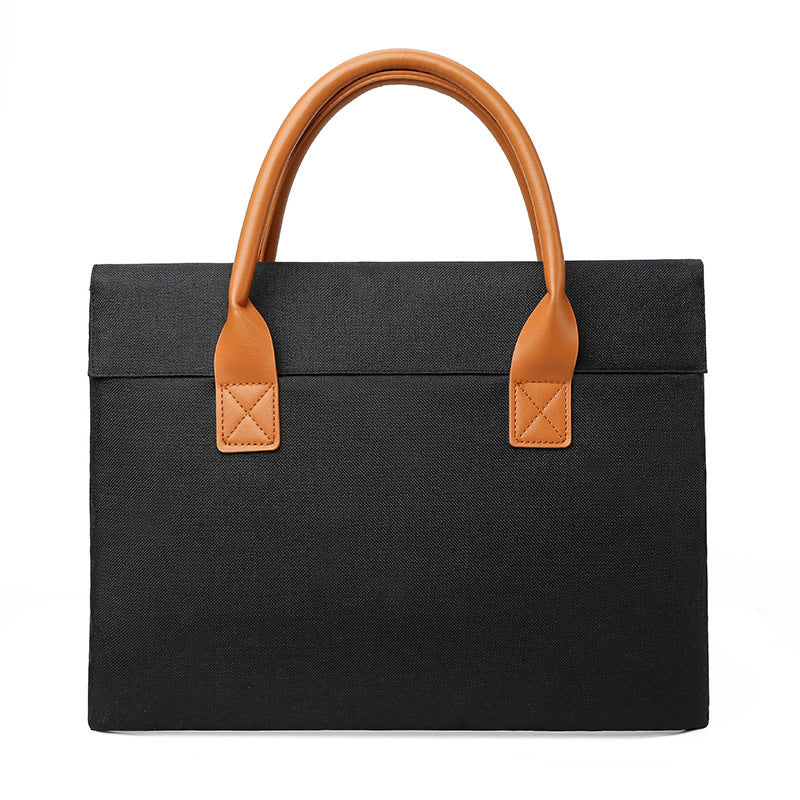 Cross-Border New Fashion Laptop Bag Business 15.6 Laptop Bag Light And Simple Men'S Briefcase