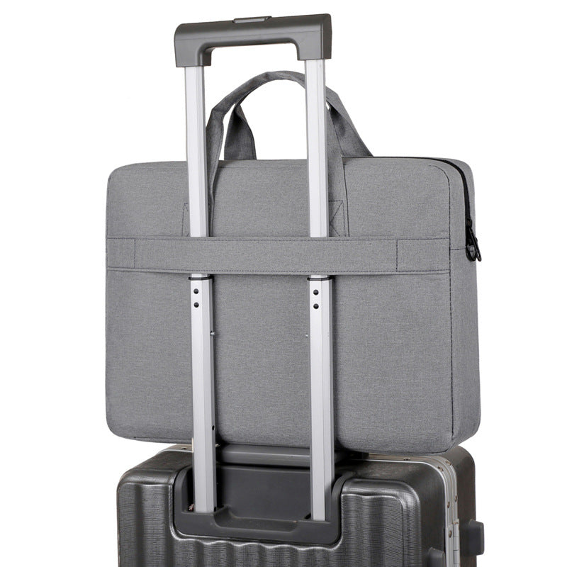 Professional 15.6" - 16" Laptop Briefcase — Large Capacity Business Shoulder Bag — Ready-to-Ship Standard Men's Work Bag for Office & Travel