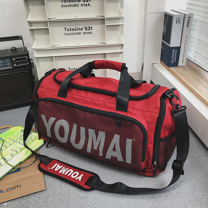 Water-Resistant Large Duffel Bag with Shoe Compartment - 50L Weekender Bag for Business Travel, Gym, and Maternity Hospital Stay