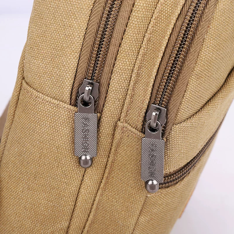 Large Capacity Oxford Canvas Chest Bag - Minimalist Crossbody Sling & Tech-Ready Shoulder Pack for Men