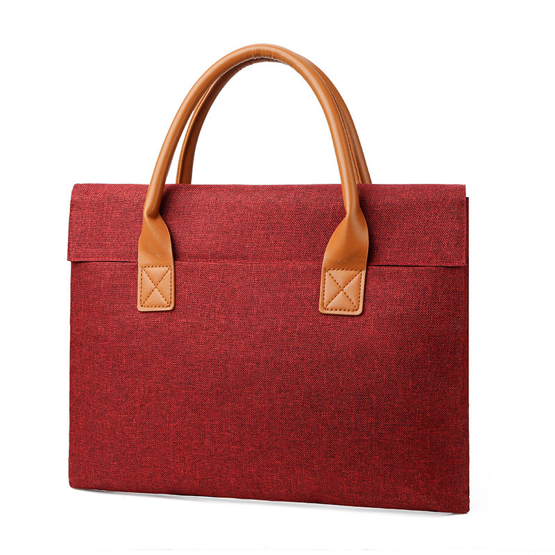 Cross-Border New Fashion Laptop Bag Business 15.6 Laptop Bag Light And Simple Men'S Briefcase