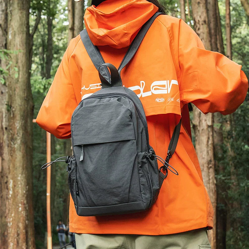 Ultra-Lightweight Nylon Outdoor Sling - Multifunctional Men's & Women's Sports Chest Bag for Hiking & Mountaineering