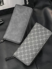 Plaid Long Wallet: Multi-Card Phone Bag & Large Capacity Clutch with Zippered Coin Purse